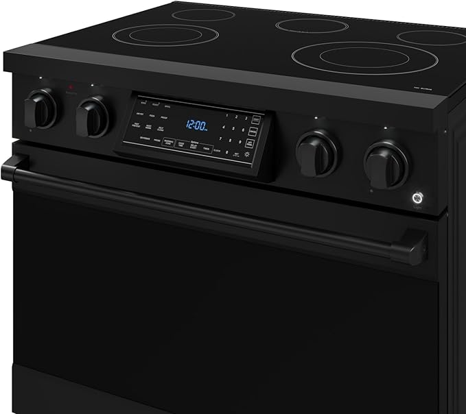 Gordon Ramsay by THOR Kitchen 36 Inch Professional Electric Range with Tilt Panel Touch Control in Black