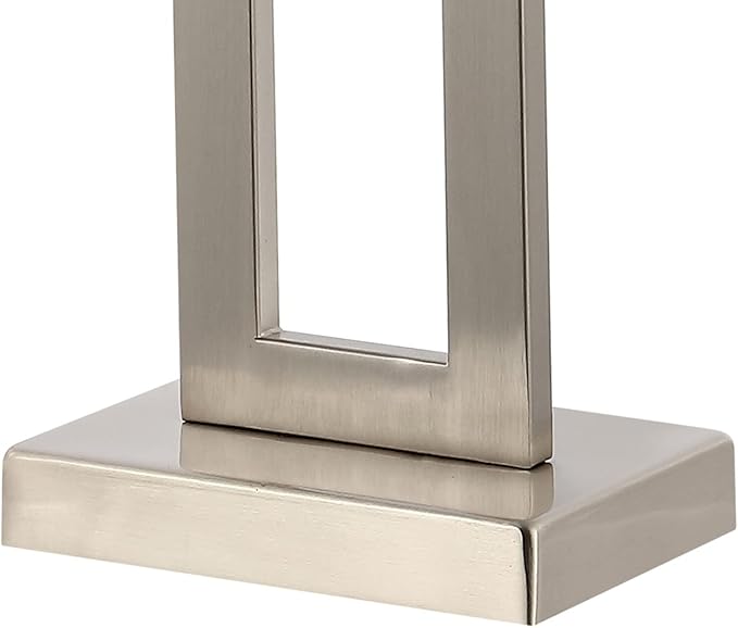 JONATHAN Y JYL1126B-SET2 Sabrina 28.5" Vintage Industrial Iron LED Table Lamp with Pull-Chain and USB Charging Port Mid-Century, Minimalist Bedside Desk Nightstand Lamp, Nickel (Set of 2)