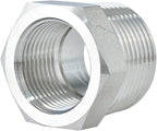 Joywayus Stainless Steel Hex Head Bushing Reducer Pipe Fitting 1/2 NPT Male × 1/8 NPT Female (Pack of 2)