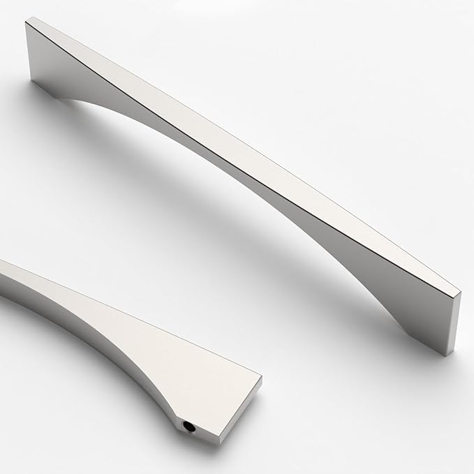 Asidrama 2030 10 Pack 6.3 Inch(160mm) Brushed Satin Nickel Kitchen Cabinet Handles, Vintage Retro Cabinet Pulls Kitchen Cabinet Hardware for Cupboard Drawer Pulls