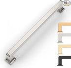 10 Pack 7.5 Inch Cabinet Handles - Brushed Satin Nickel Pulls for Cupboards