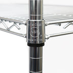 Seville Classics UltraDurable Heavy Duty NSF Solid Steel Wire Rack Storage Unit Organizer for Garage, Warehouse, Office, Restaurant, Classroom, Kitchen, 5-Tier Shelving, 48" W x 24" D