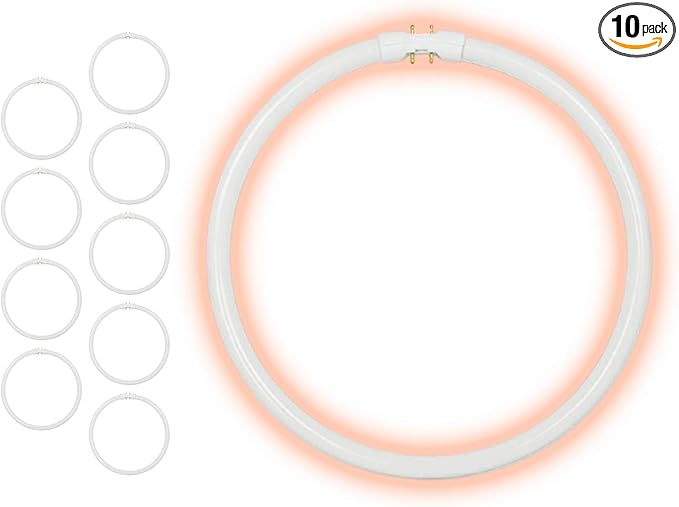 GoodBulb 40-Watt 12 Inch T5 Fluorescent Circline Light Bulb | 4100K Cool White Light Color | 2GX13 Base | High Output 2533 Lumens | 10000 Life Hours 80 CRI | Pack of 10 Bulbs