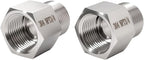 2 pieces Npt3/4 Female to Npt3/4 Male Reducer,3/4-3/4Water pipe Adapter, Fabricate of 304 Stainless Steel