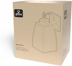 GLOBE Electric 60000166 1-Light Outdoor Wall Sconce, Matte Black, Frosted Glass