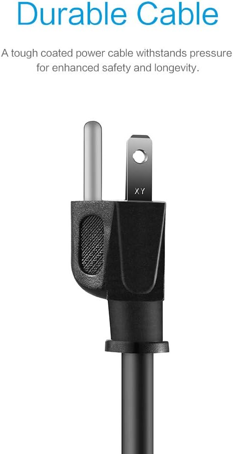 KMC 6-Outlet Surge Protector Power Strip 2-Pack, 600 Joule, Overload Protection, 2-Foot Cord