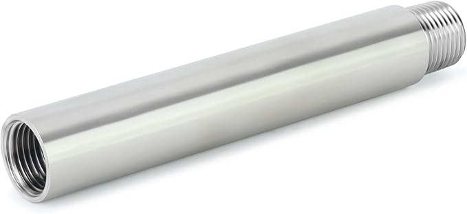 TAISHER 2PCS Stainless Steel Pipe Fittings, 1/2" NPT Male x 1/2" NPT Female Threaded, 6" Length Nipple Cast Pipe