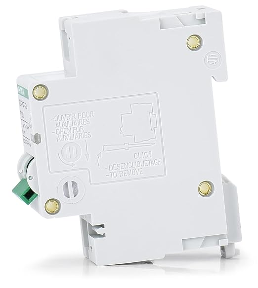 12V-110V DC Miniature Circuit Breaker, 100 Amp 1 Pole Battery Breaker Protector for Solar PV System and RV, Thermal Magnetic Trip, DIN Rail Mount, High Current DC Disconnect Switch MCB 1P B100