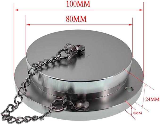 Metal Horizontal Bubble Cow Eye Level Universal Horizontal Bubble Flange Water Bubble Level Horizontal Bubble Small Household (100 * 20mm)