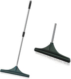 SOYUS Artificial Turf Rake Carpet Rake, Hand Rakes with Adjustable Handle Steel 32 to 52 inches for Artificial Grass and Lawn Leaf Removal, Carpet Rakes, Pet Hair Removal