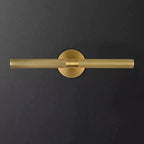 Hardwired Picture Light, 19" Knurled Brass Wall Sconces, Rotatable 360° Picture Lights for Wall, Wall Art Gold Sconces Wall Lighting, Indoor,Bathroom Wall Sconce, Includes Bulbs