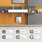 CAMPLUX Electric Small Hot Water Heater, 1.3 Gallon Point of Use Hot Water Heaters 120V 1440W, Under Sink, Wall or Floor Mounted, Easy to Install