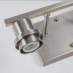 EMONG Brushed Nickel Bathroom Light Fixtures, 2-Light Vanity Light with Clear Glass Shade, Wall sconces for Hallway, Farmhouse,Bedroom Room,Kitchen