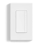 ELEGRP Dimmer Switch, Digital Dimmer Light Switch for LED Lights 150W, INC/HAL 450W, 3 Way LED Dimmer Switch, Needs Neutral Wire, Wall Plate Included, UL Listed, 1 Pack, Matte White