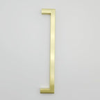 20 Pack Gold Cabinet Handles 8 Inch Hole Centers Brushed Gold Drawer Pulls Stainless Steel Square Cabinet Pulls Dresser Pulls Cupboard Handles for Kitchen and Bathroom