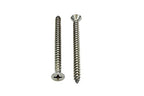 Bolt Dropper #14 X 3'' Stainless Steel Flat Head Phillips Wood Screw, (25 pc), 18-8 (304) Stainless Steel Sheet Metal Screws - Type A Point, Plain Finish
