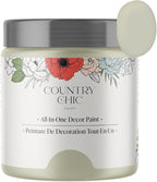 Country Chic All-in-One Chalk Paint for Furniture, Cabinets, Home Decor, Eco-Friendly, Matte Finish, Built-In Primer & Top Coat for Wood, Metal - Gentle Meadow (Green) - Pint 16 oz (475 ml)