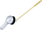 Universal Metal Front Mount Toilet Handle Replacement Kit, Brass Toilet Flush Tank Lever for Most Toilets, Chrome