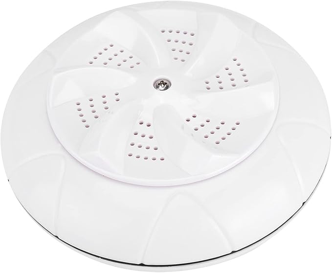 Mini Portable Household Washing Machine Ultrasound Turbo Washer Laundry for Travel (White)