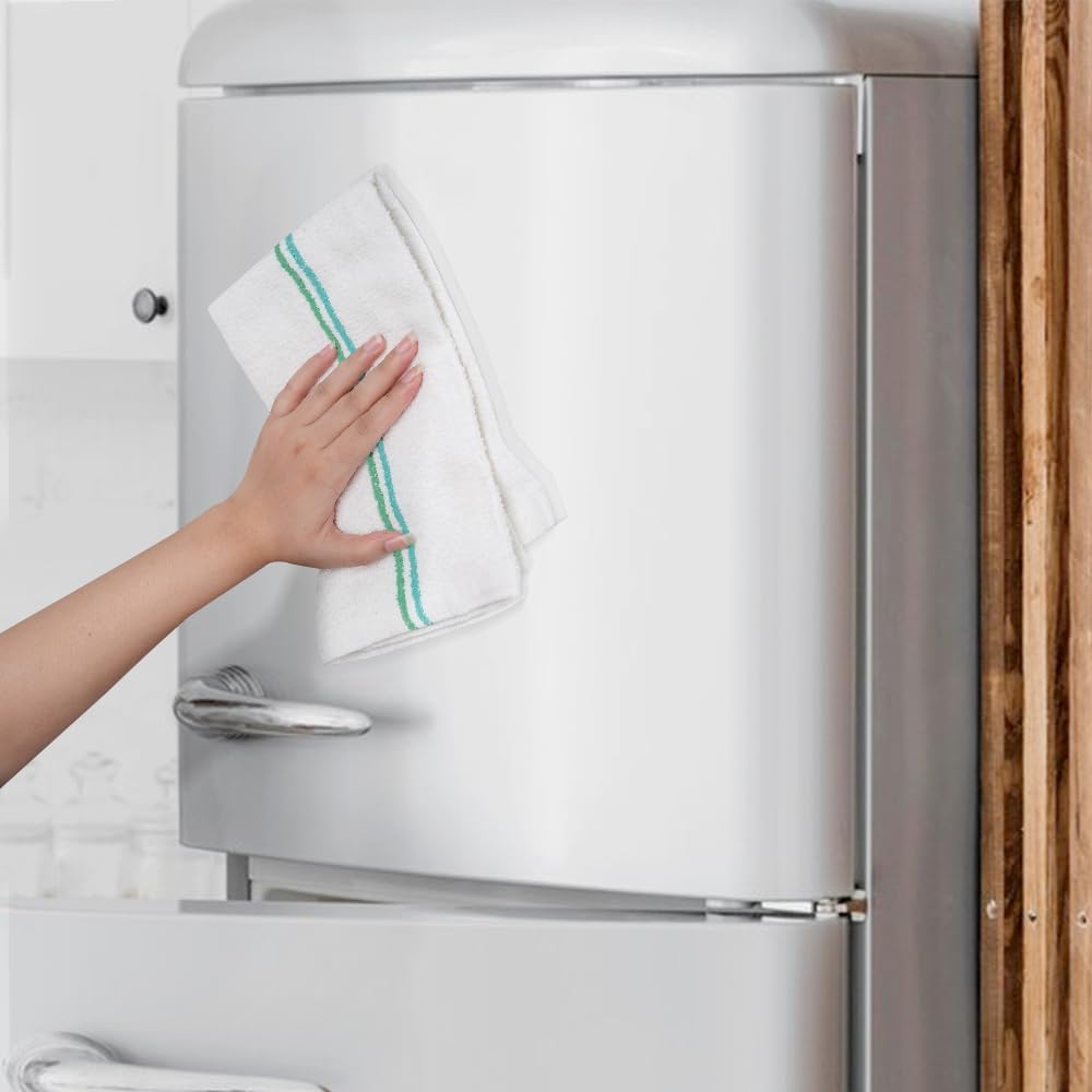 Avalon Towels Terry Bar Mop Towels (Value Pack of 60) Size 16"x19" – Absorbent and Durable, Multipurpose Cleaning Rags, Cotton Cleaning Cloths, Terry Cloth Rags, Reusable Shop Rag