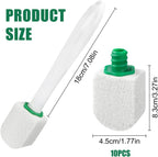 AUAUY 10 Pack Pumice Stone with Handle, Toilet Bowl Pumice Stone for Cleaning, Hard Water Toilet Ring Remover, 2 Handle + 10 Pumice Stones for Cleaning Toilets, Bathtubs, Grills, Kitchen Sink