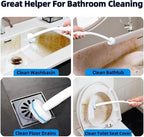 50 Count Disposable Toilet Brush Refills Compatible with Most Toilet Wand Refills for Home and Bathroom Cleaning