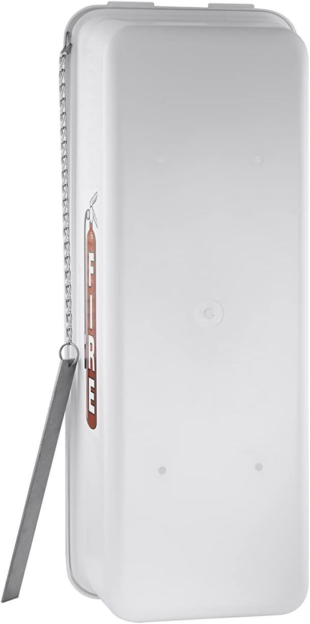 Fire Extinguisher Cabinet Fire Extinguisher Box Outdoor Fire Cabinet Mounted Fire Extinguisher Cabinet Fire Extinguisher Cover (White with Breaker Bar Attachment, Rx350, Plastic, 5 Pounds, 5, AKA1)