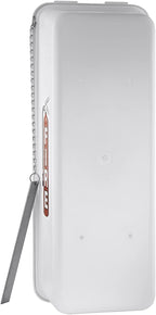 Fire Extinguisher Cabinet Fire Extinguisher Box Outdoor Fire Cabinet Mounted Fire Extinguisher Cabinet Fire Extinguisher Cover (White with Breaker Bar Attachment, Rx350, Plastic, 10 Pounds, 1, AKA1)