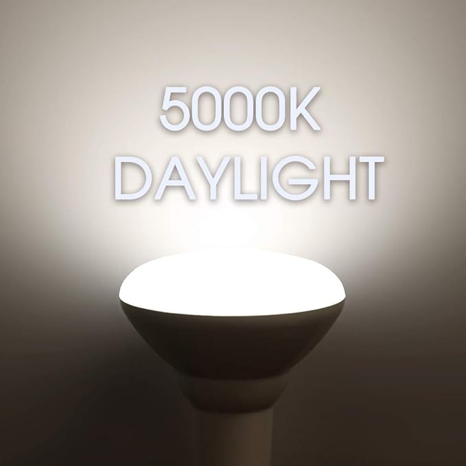 Energetic LED Flood Light Bulbs BR30, 65W Equivalent, Dimmable, Daylight 5000K, Indoor Flood Lights for Recessed Cans, 6 Pack