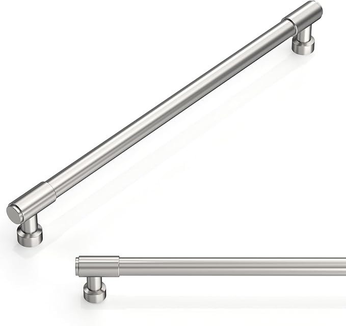 10 Pack Brushed Satin Nickel Cabinet Pulls 10 Inch(254mm) Kitchen Cabinet Handles Cabinet Hardware for Drawer Pulls