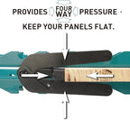 Triden Panel Clamp Vise for Making Cutting Boards, Table Tops & Cabinet Tops (Single, Turquoise)