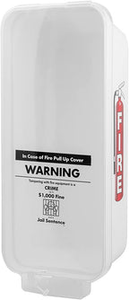 PRO&Family Fire Extinguisher Cabinet Fire Extinguisher Box Outdoor Fire Cabinet Mounted Fire Extinguisher Cabinet Fire Extinguisher Cover (20, White with Clear Pull-Cover, 5 lb)
