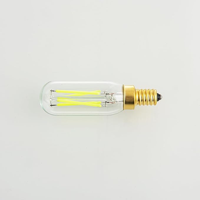 E12 Green Light Bulb Colored Chandelier Light Bulbs, 4W 40 Watt Equivalent Dimmable Green Candelabra Light Bulbs, 6 Pack