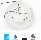 40 Packs 6 Inch LED Low Profile Recessed & Surface Mount Disk Light, Round, 15W, >900 Lumens, 3000K Warm White, CRI80, Driverless Design, Dimmable, ETL Listed, White