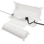 2 Pack of Outdoor IP44 Waterproof Connection Box by Restmo, Weatherproof Electrical Extension Cord Cover, Safety Seal Enclosure to Protect Holiday Lighting Decorations, Power Tools, Fountains, White