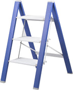 3 Step Ladder,Aluminum Lightweight Folding 3 Step Stool with Anti-Slip Wide Pedal, 330LBS Capacity Step Ladder for Household,Kitchen,Office