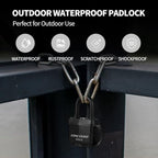 40mm Padlock with Key,Weatherproof Laminated Steel Locks with Keys,Heavy Duty Keyed Alike Padlocks for Outdoor Use,12 Pack