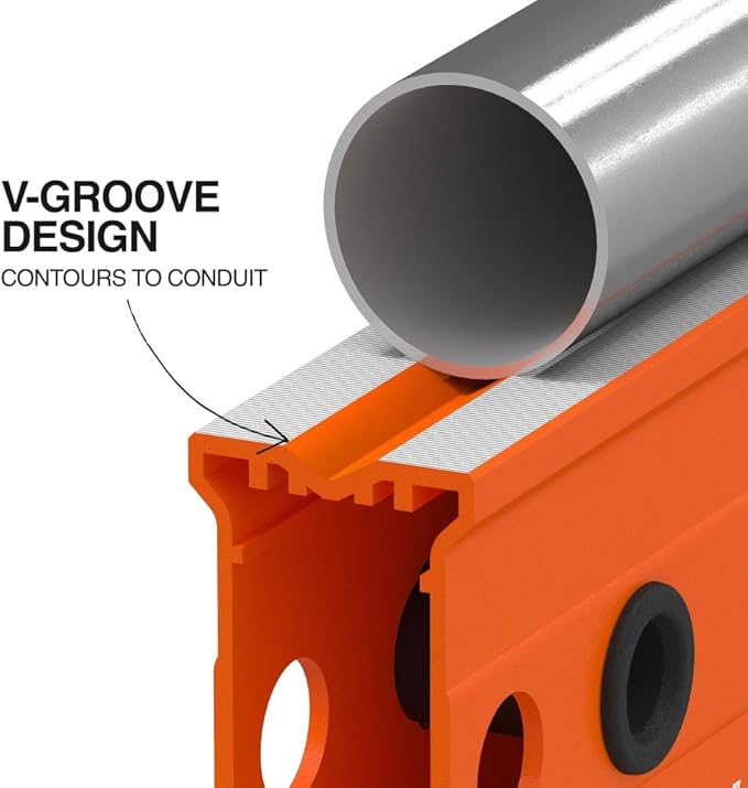 Klein Tools 93524MAG 24-Inch Box Level, Magnetic Box Beam Bubble Level, 3 Vials, High Visibility Orange, Aluminum Body, V-Groove and Magnet Track