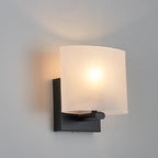 Hardwired Wall Sconces, Modern Acrylic Shade Wall Light Fixture, Black Walls Mounted Lamp with Ceramic Lamp Holder, Classic E26 Bulb Walls Lighting for Bedroom, Living Room, Hallway 【No Bulb Included】