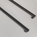 Extra Long Cabinet Pulls 24 Inch Hole Centers(608mm),Oil Rubbed Bronze Appliance Pulls Square Drawer Handles 10 Pack,Stainless Steel Furniture Handles