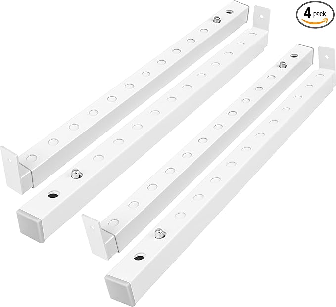Adjustable Window Security Bars (Steel), Window Locks Bars Inside for Prevent Burglary, Window Stoppers for Vertical/Sliding Windows, Window Safety Bars Extends from 16.3-29.3 in(4 pcs)