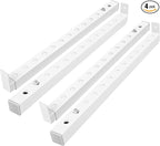 Adjustable Window Security Bars (Steel), Window Locks Bars Inside for Prevent Burglary, Window Stoppers for Vertical/Sliding Windows, Window Safety Bars Extends from 16.3-29.3 in(4 pcs)