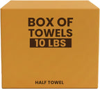 Premium Terry Towels for Cleaning - 600 lbs Pallet - 60x10 lbs. Box, 20”x20” - 100% Cotton Towels Cleaning Rags - White Terry Cloth Rags for Garage, Shop, Auto, Home & Janitorial Use