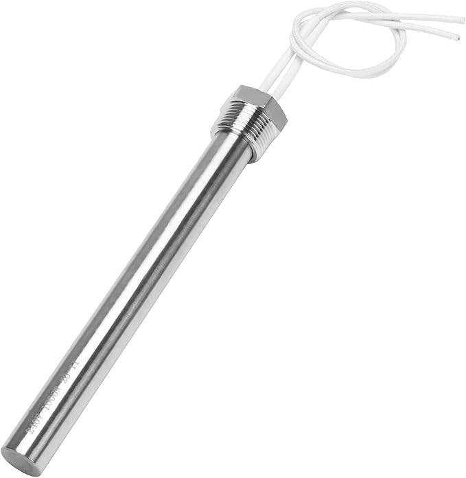 DERNORD Immersion Cartridge Heater 240V 1000W Hot Rod Heating Element Replacement 3/4 Inch Thread