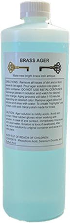 Generic Brass Ager Liquid 32oz. Tarnish Solid Brass with Antique Patina Oxidizer Vintage Finish DIY