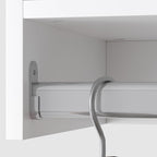 Modular Closet System, 61" Wide Closet Organizer System with Towers and Hanging, Wood Closet Tower Storage for Walk In Closets, Wall Mounted Wardrobe Organizer Kit System, Bedroom, White