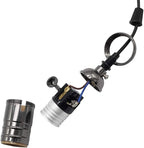 2 Pack Lamp or Fixture Replacement, E26/ E27 Solid Brass Industrial Light Socket Vintage Edison Pendant Lamp Copper Holder with Switch (Red Bronze)