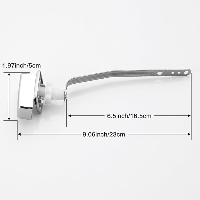 Toilet Handle for Kohler 85114-CP Left Trip Lever Service Kit, Toilet Handle Replacement Kit Side Mount, Toilet Tank Lever, 1-Pack Polished Chrome