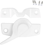 Metal Window Lock Replacement for Andersen Window Parts, Work with 200 Series Narroline Or 400 Series Tilt-Wash Double-Hung Window, White Sash Lock and Keeper