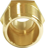 Joywayus 3/4" NPT Male × 1" NPT Male Brass Pipe Fitting Adapter